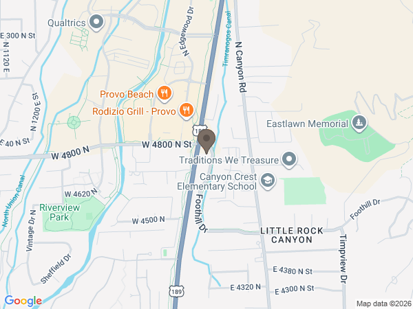 Map showing location of Nelson Family Mortuary