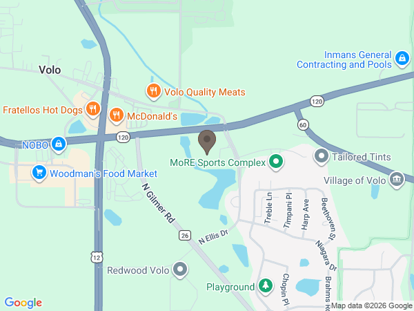 Map showing location of Northern Illinois Funeral Services Inc