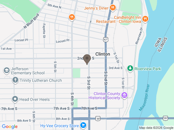 Map showing location of Snell-Zornig Funeral Homes