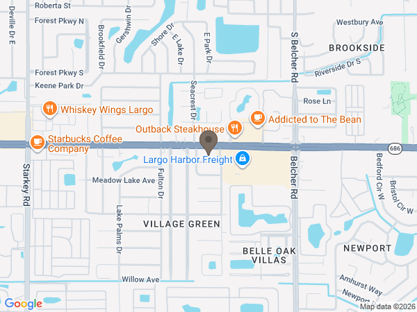 Map showing location of A Life Tribute Funeral Care - Largo Chapel