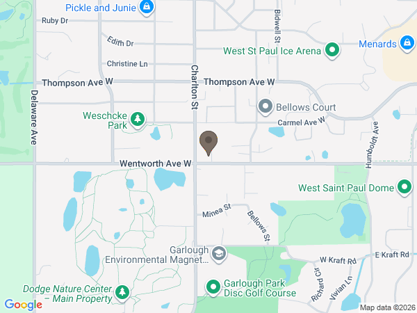 Map showing location of Willwerscheid Funeral Home & Cremation Service - West-Heights Chapel