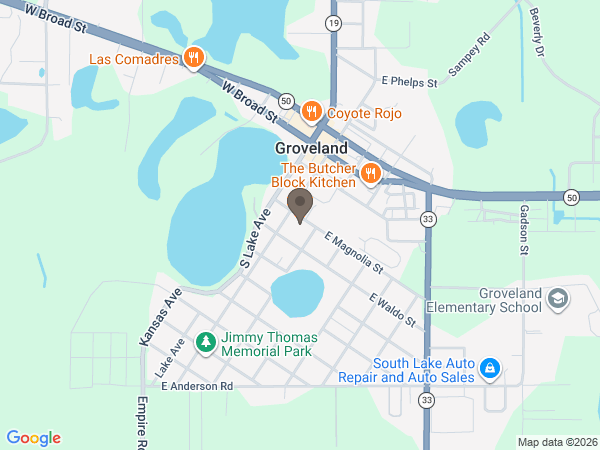 Map showing location of Brewer & Sons - Kurfiss Groveland Chapel