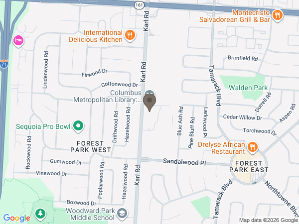 Map showing location of Schoedinger North