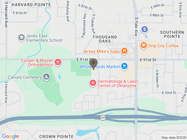 Map showing location of Cremation Society of Oklahoma