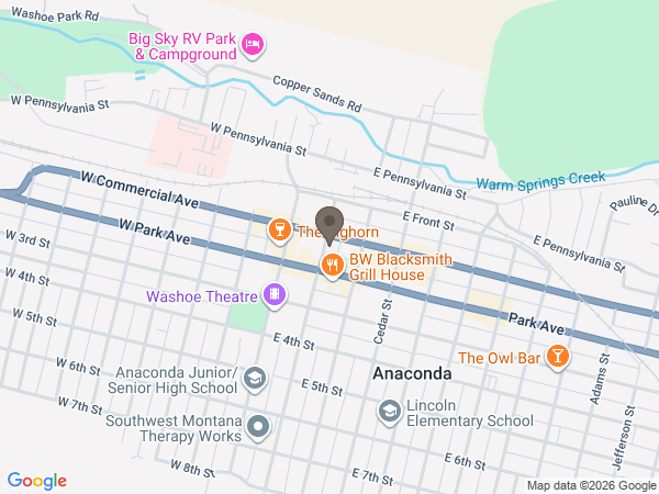 Map showing location of Longfellow Finnegan Riddle Funeral Home