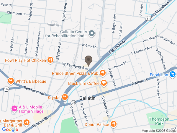 Map showing location of Sumner Funeral & Cremation: Gallatin