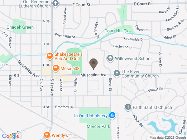 Map showing location of Gay & Ciha Funeral and Cremation Service