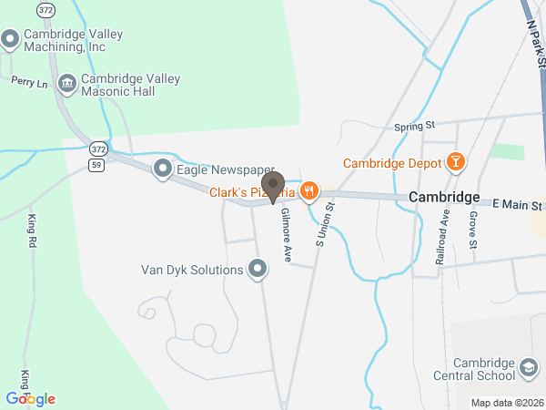 Map showing location of Ackley, Ross & Gariepy Funeral Home