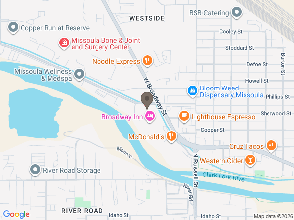 Map showing location of Garden City Funeral Home & Crematory
