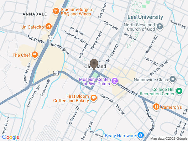 Map showing location of West Tennessee Funeral Associates, LLC