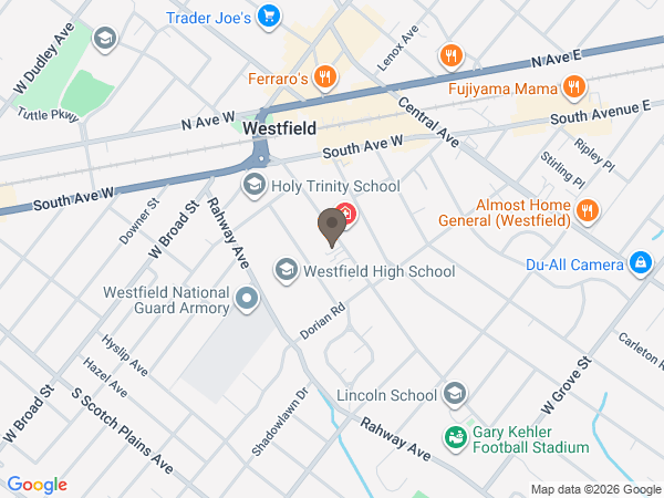 Map showing location of Dooley Colonial Funeral Home