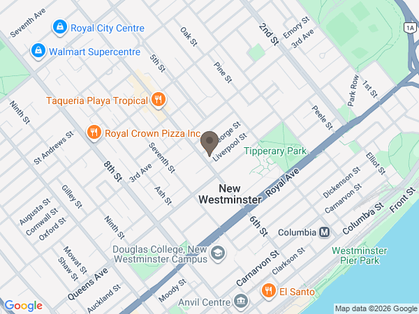 Map showing location of Kearney Funeral Services Ltd: Columbia-Bowell Chapel