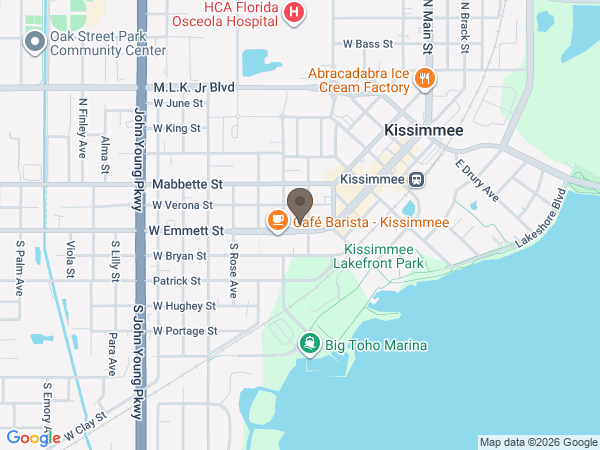 Map showing location of Conrad & Thompson Funeral Home