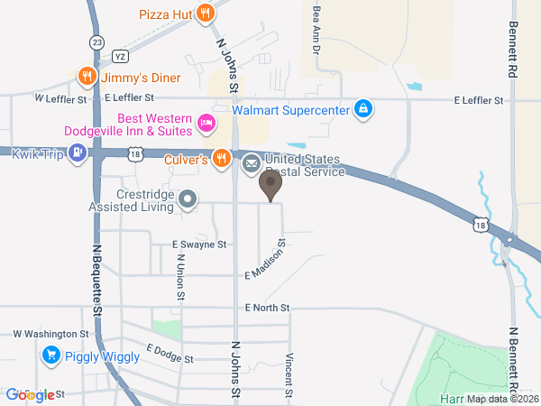 Map showing location of Gorgen Funeral Services