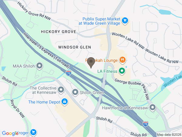 Map showing location of Leaf Cremation - Kennesaw