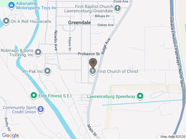 Map showing location of Fitch-Denney