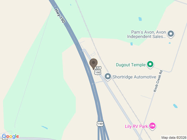 Map showing location of Young's Daughters Funeral Home