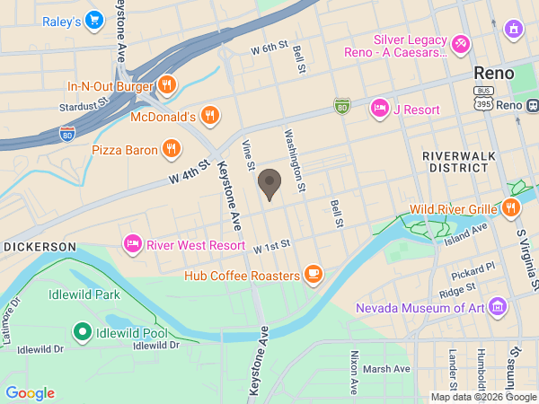 Map showing location of Walton's Sierra Chapel