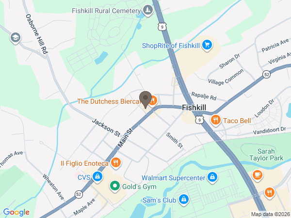 Map showing location of McHoul Funeral Home