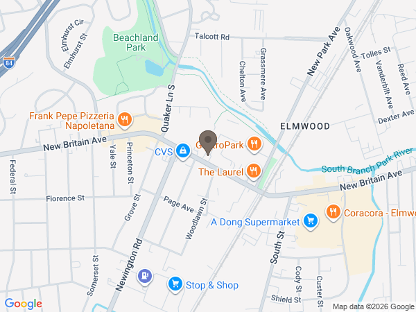 Map showing location of Sheehan Hilborn Breen Funeral Home