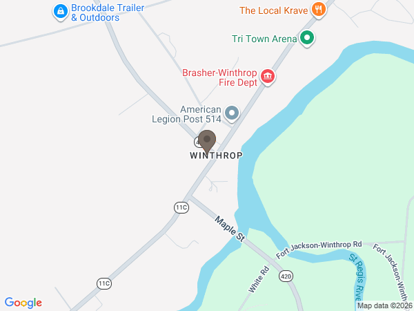 Map showing location of Hammill Funeral Home