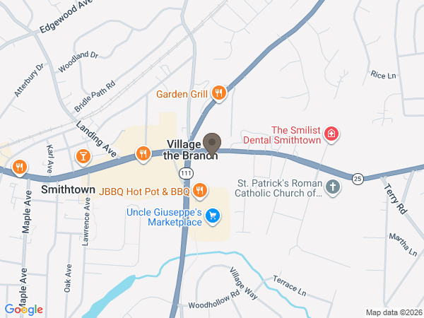 Map showing location of Branch Funeral Home
