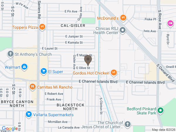 Map showing location of Seasons of Celebration