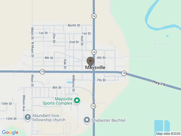 Map showing location of Winans FH