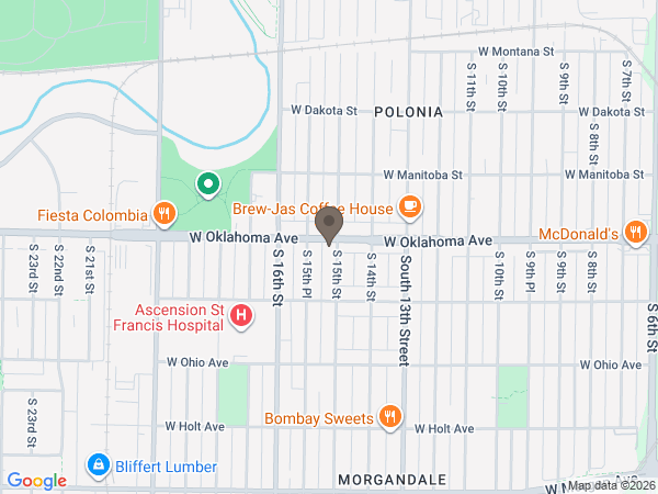 Map showing location of Max A. Sass & Sons Funeral and Cremation Service: Oklahoma Chapel