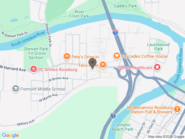 Map showing location of Wilson's Chapel of the Roses