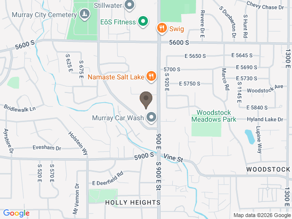 Map showing location of Memorial Utah: Murray Mortuary