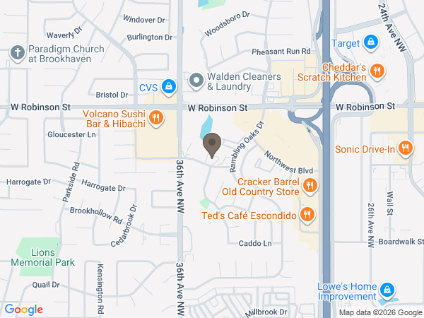 Map showing location of Havenbrook Funeral Home
