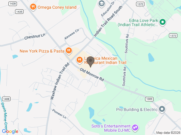Map showing location of Heritage Funeral and Cremation Service - Indian Trail