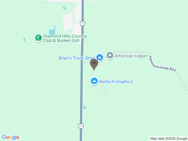 Map showing location of Diamond State Cremation