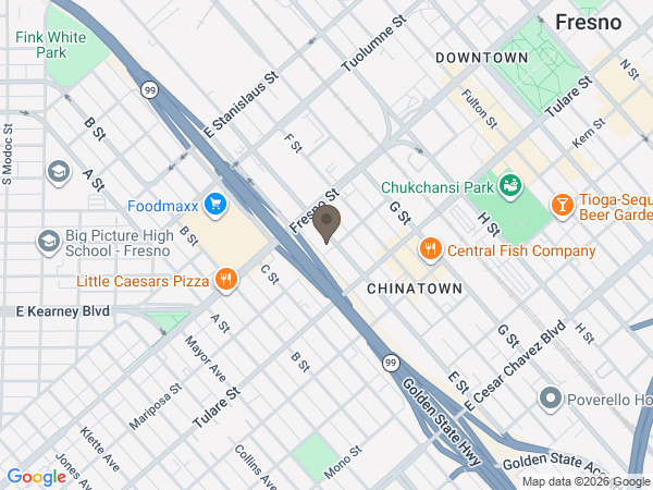 Map showing location of Sterling & Smith: Fresno