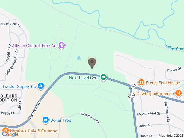 Map showing location of Willis Funeral Service