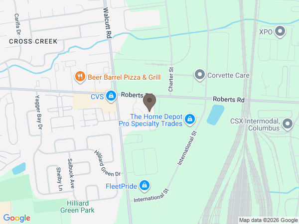 Map showing location of Forever Friends