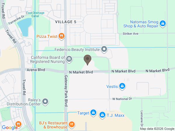 Map showing location of Jardine Funeral Home