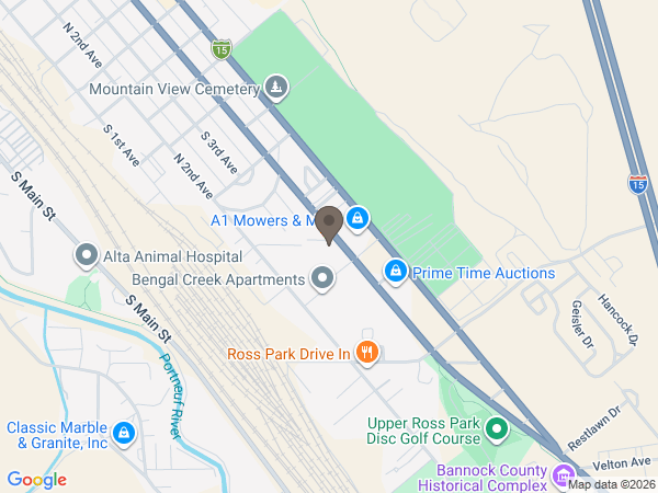 Map showing location of Wilks Colonial Chapel