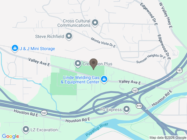 Map showing location of Cremation Society of Washington
