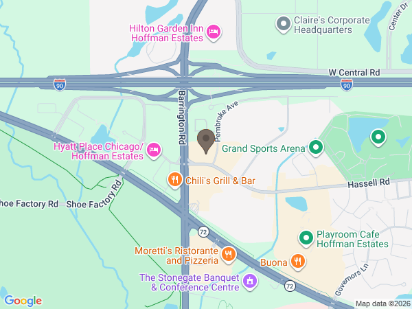 Map showing location of Morizzo Funeral Home