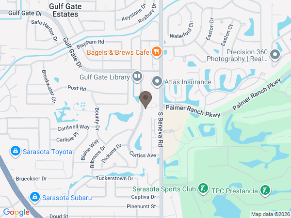 Map showing location of Clearview Cremation