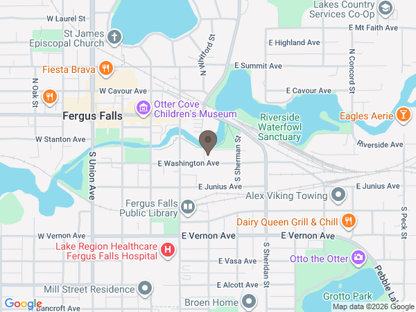 Map showing location of Glende-Nilson Funeral Home & Cremation Services