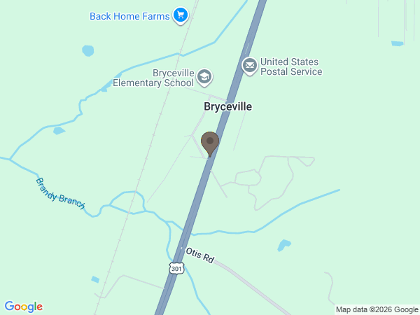 Map showing location of Crevasse's Simple Cremation: Ocala
