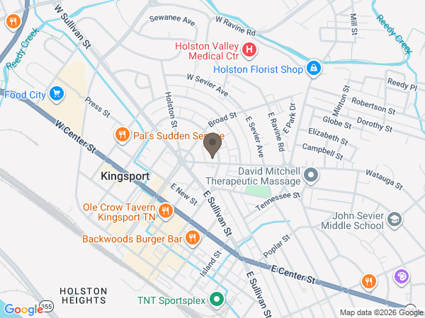Map showing location of Carter-Trent Funeral Home