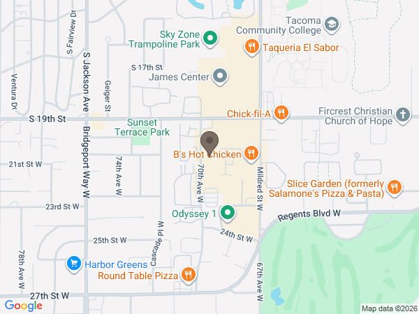 Map showing location of Scanlin Cremation and Burial