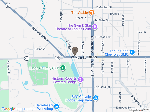 Map showing location of Girton Schmidt& Boucher Gard Funeral Home