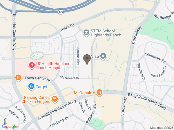Map showing location of Heflebower Funeral Services