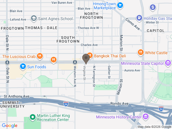 Map showing location of Twin Cities Cremation/eCremationMN.com
