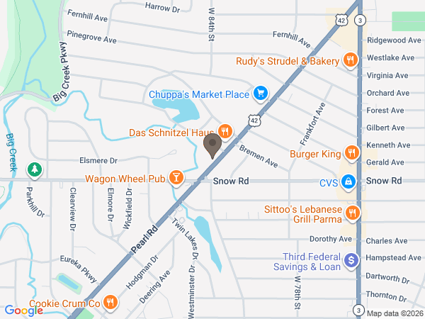 Map showing location of Ripepi Funeral Home